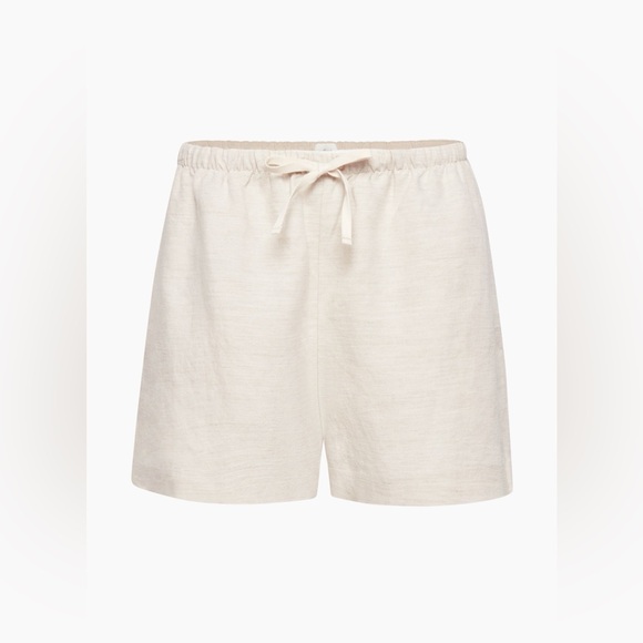 New Aritzia WILFRED Omnia Linen Shorts in Natural Ecru size Medium SOLD - Picture 6 of 15